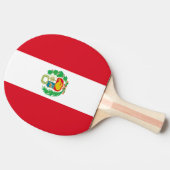 Ping pong peddel met vlag van Peru Tafeltennisbatje (Zijkant)