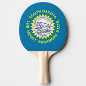 Ping pong peddel met vlag van South Dakota, Vereni Tafeltennisbatje (Achterkant)