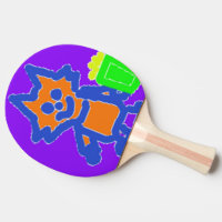 Ping pong peddel popcorn anime stijl