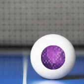 Ping Pong Pixel violet | Balle de ping-pong trois étoiles (Filet)
