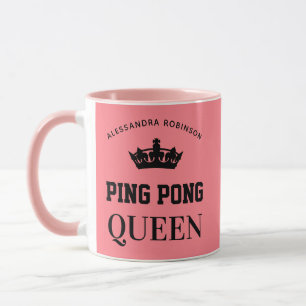 Ping Pong Queen Name gepersonaliseerd Mok