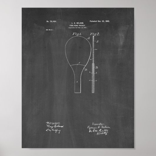 Ping-pong Racket Brevet - Tableau de bord (Devant)