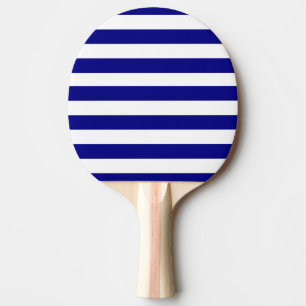 Ping Pong Raquette de ping-pong bleu et blanc rayée