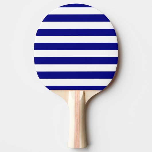 Ping Pong Raquette de ping-pong bleu et blanc rayée (Devant)