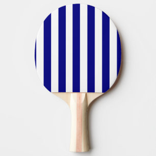 Ping Pong Raquette de ping-pong bleu et blanc rayée
