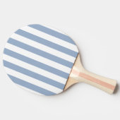 Ping Pong Raquette de ping-pong bleu et blanc rayée (Côté)