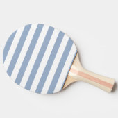Ping Pong Raquette de ping-pong bleu et blanc rayée (Côté)
