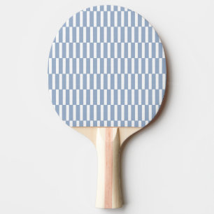 Ping Pong Raquette de ping-pong bleu et blanc rayée carrée