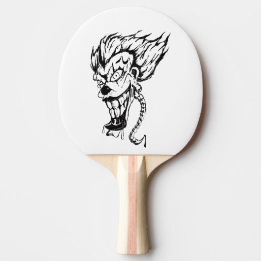 Ping Pong Raquette de ping-pong de clown maléfique (Devant)