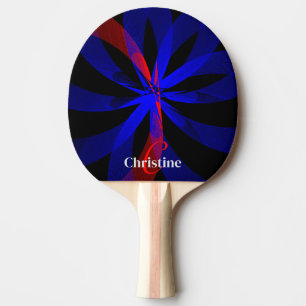 Ping Pong Raquette de ping-pong géométrique à centre de coul