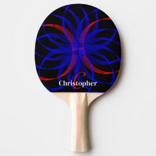 Ping Pong Raquette de ping-pong géométrique couleur double m