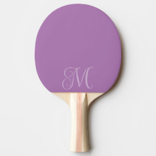 Ping Pong Raquette de ping-pong lilas avec initiale