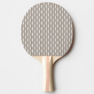 Ping Pong Raquette de ping-pong marron et blanc à rayures ca