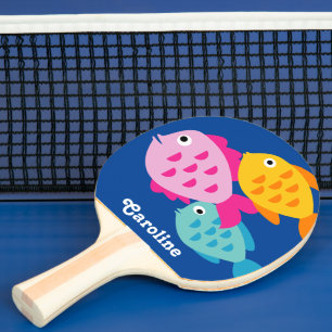 Ping Pong Raquette de ping-pong mignonne en forme de poisson