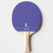 Ping Pong Raquette de ping-pong monogrammée bleu pâle (Dos)