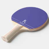 Ping Pong Raquette de ping-pong monogrammée bleu pâle (Devant Angle)