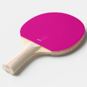 Ping Pong Raquette de ping-pong monogrammée rose vif (Devant Angle)