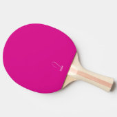 Ping Pong Raquette de ping-pong monogrammée rose vif (Côté)