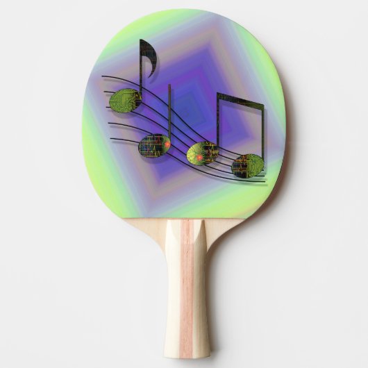Ping Pong Raquette de ping-pong notes Dubstep (Devant)