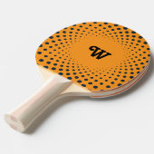 Ping Pong Raquette de ping-pong orange éclat rétro (Devant Angle)
