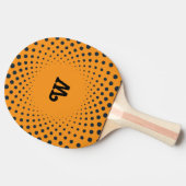 Ping Pong Raquette de ping-pong orange éclat rétro (Côté)