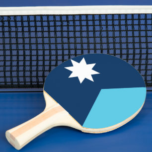 Ping Pong Raquette de ping-pong patriotique avec drapeau du 
