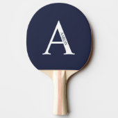 Ping Pong Raquette de ping-pong personnalisée avec monogramm (Dos)