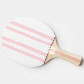 Ping Pong Raquette de ping-pong rayée rose et blanc (Côté)