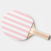 Ping Pong Raquette de ping-pong rayée rose et blanc (Côté)