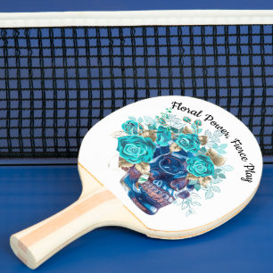 Ping Pong Raquette de ping-pong Requiem Blue Bloom – Flair a