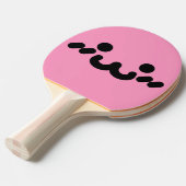 Ping Pong Raquette de ping-pong rose clair visage mignon (Devant Angle)