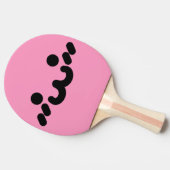 Ping Pong Raquette de ping-pong rose clair visage mignon (Côté)