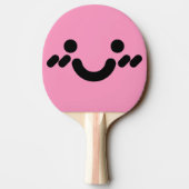 Ping Pong Raquette de ping-pong rose clair visage timide mig (Dos)