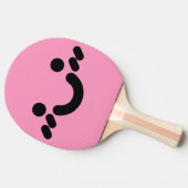 Ping Pong Raquette de ping-pong rose clair visage timide mig (Côté)