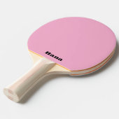 Ping Pong Raquette de ping-pong rose, texte différent sur le (Devant Angle)