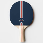 Ping Pong Raquette de ping-pong simple orange et bleue (Dos)