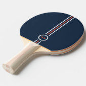 Ping Pong Raquette de ping-pong simple orange et bleue (Devant Angle)