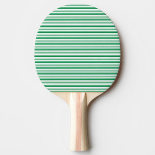 Ping Pong Raquette de ping-pong verte et blanche rayée