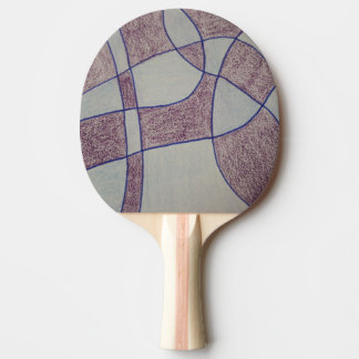 Ping Pong Raquette de ping-pong violette abstraite