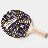 Ping Pong Raquette de Tennis de Table Cool - Monogramme (Côté)