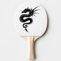 Raquette tribale de ping-pong de dragon
