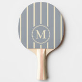 Ping Pong Rayure Monogramme Couleur Gris Colombe Raquette de (Devant)