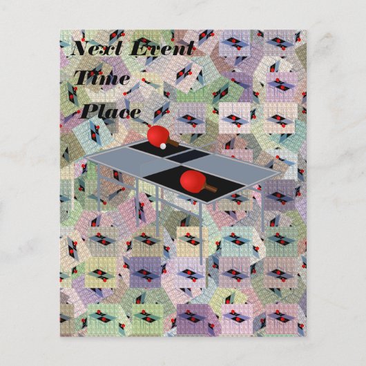 Ping Pong, reclamebrochure Flyer (Voorkant)