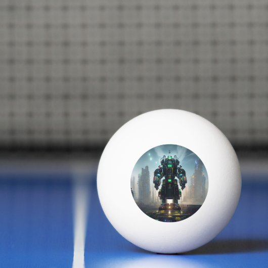 Ping Pong Robot 4 balle de ping-pong 3 étoiles (Filet)