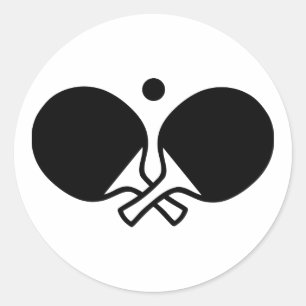 Ping pong ronde sticker