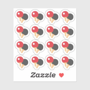 Ping Pong Spelers Sport Spel Herinnering Planner Sticker