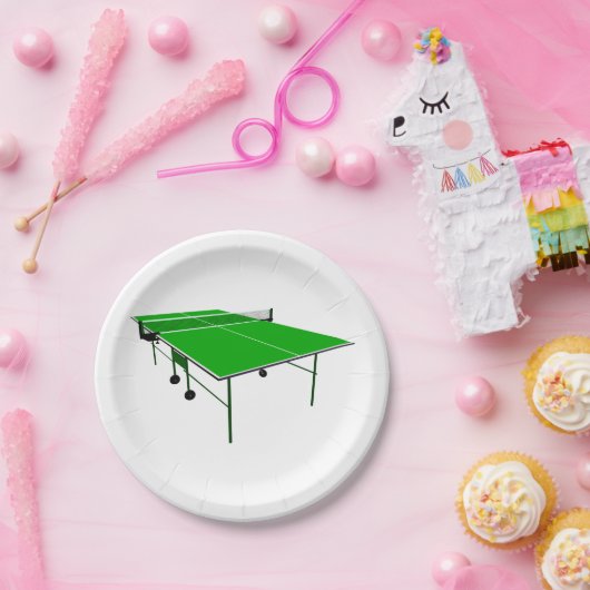 Ping Pong-tabel Papieren Bordje (Feest)
