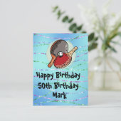 Ping pong Table Tennis Carte Anniversaire (Debout devant)