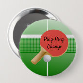Ping Pong Table Tennis Design Button (Voorkant /achterkant)