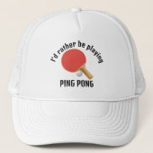 Ping Pong Table Tennis Design Casquette (Devant)